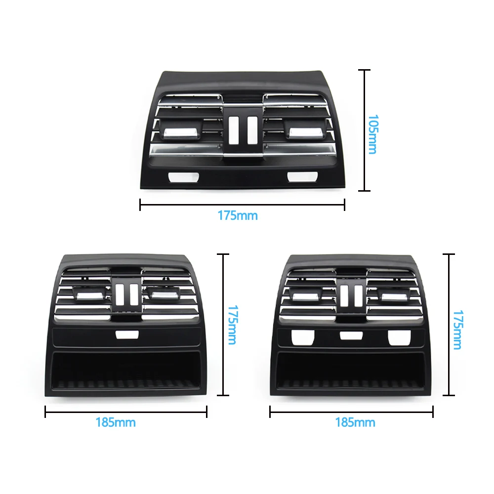 Car Rear Air Conditioning AC Vent Grille Outlet Cover Panel Replacement For BMW 7 Series F01 F02 F04 730 735 740 2009-2016