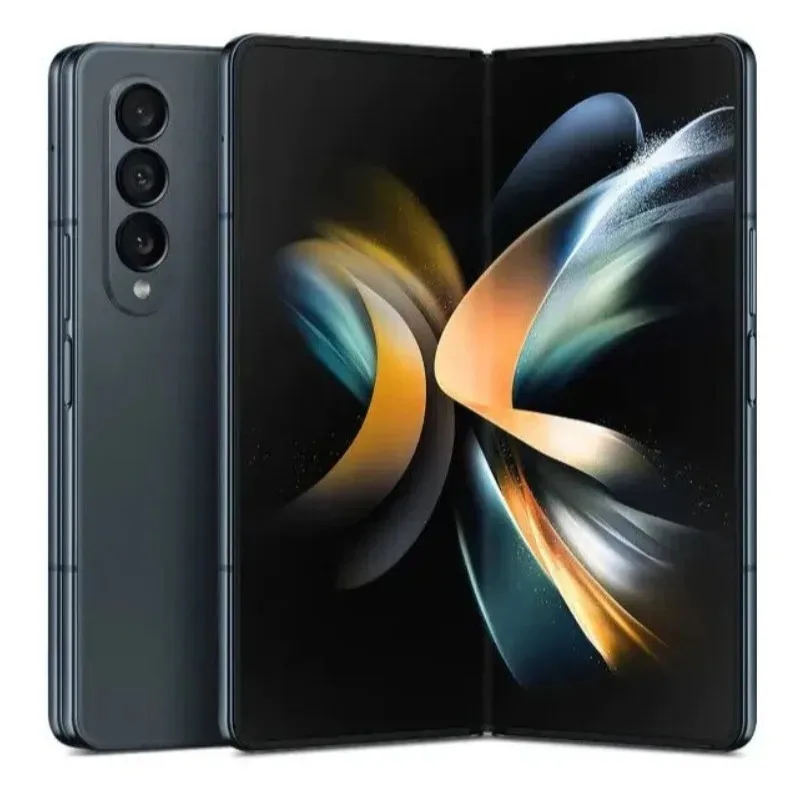 Network Unlock Foldable Smartphone Samsung Galaxy Z Fold 4 5G 12GB RAM 256 ROM Supports NFC Refurbished Smartphone