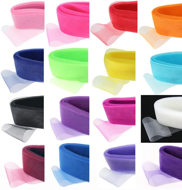 Stiff Horsehair Braid Hair Trim Roll Crinoline Veil Support Polyester Netting for Wedding Bridal Gown Hats Projects