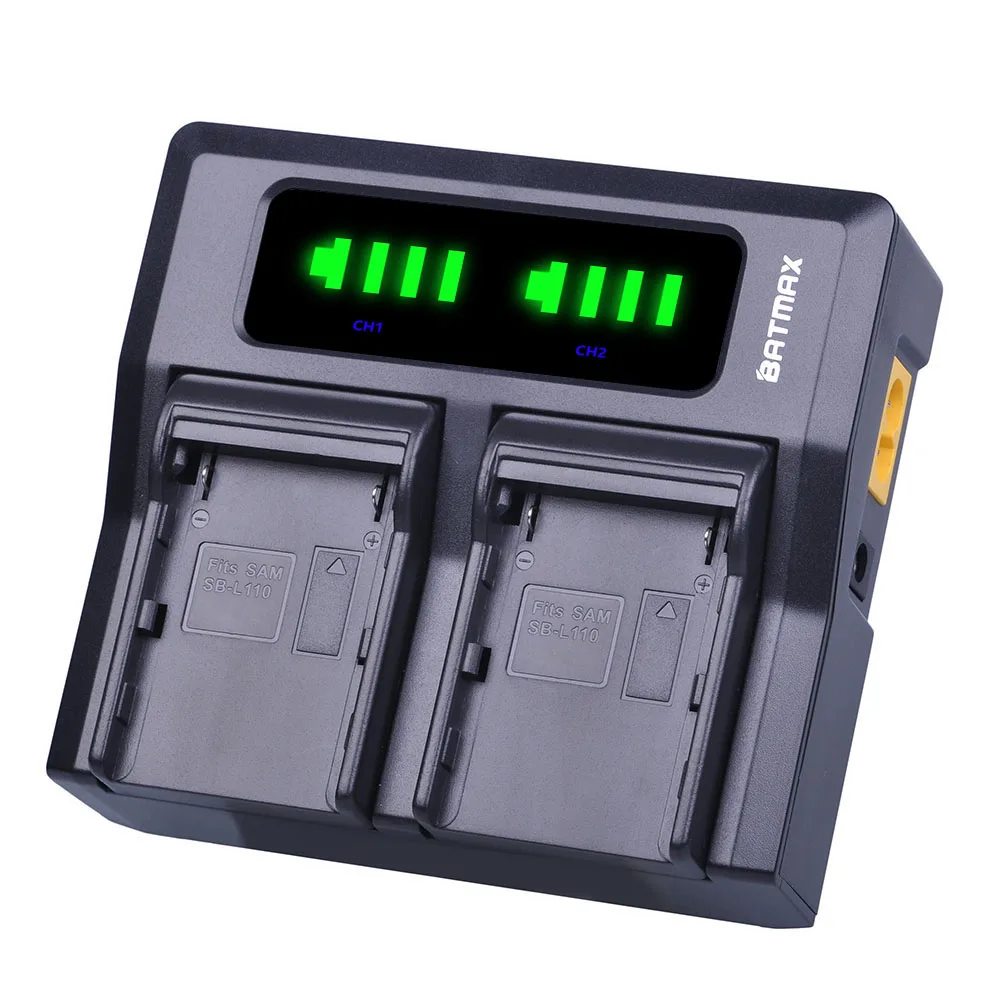 Batmax LED Rapid Dual Battery Charger for Topcon BT 65Q BT65Q Li-Ion Battery for GTS 900 and GPT 9000 Total Station