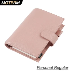 Moterm Regular 2.0 Series Personal Size Rings Planner Genuine Cowhide Pebbled Grain Notebook Organizer Journey Sketchbook Diary
