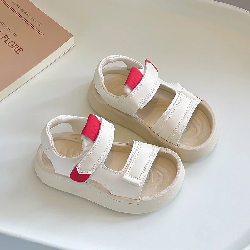 

Simple Children Summer Sandals New Anti-kick Boys Girls Hollow-out Sandals Outdoor Beach Kids School Causal Shoes Fashion Soft