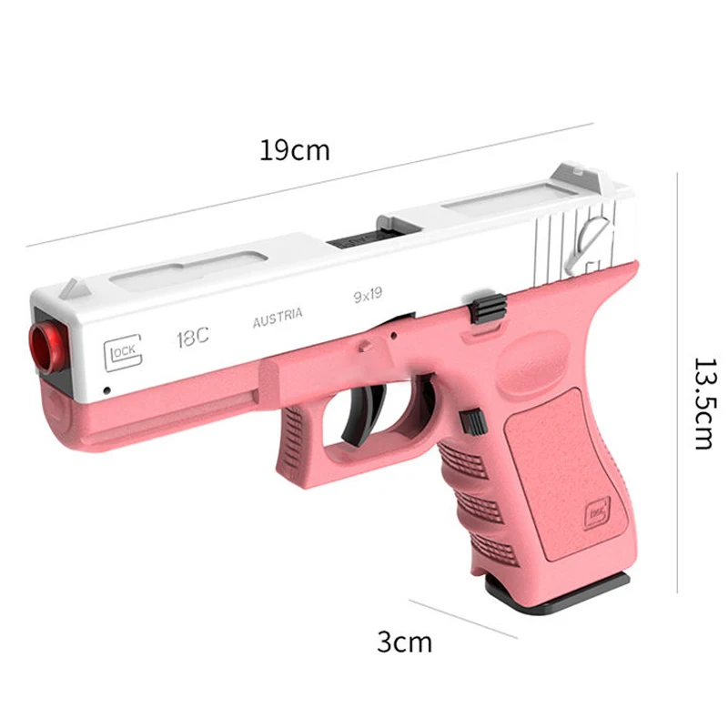 2024.  M1911 Glock Automatic Shell Soft Bullet Toy Gun Air Gunner Gun CS Shooting Weapon Boys Toy