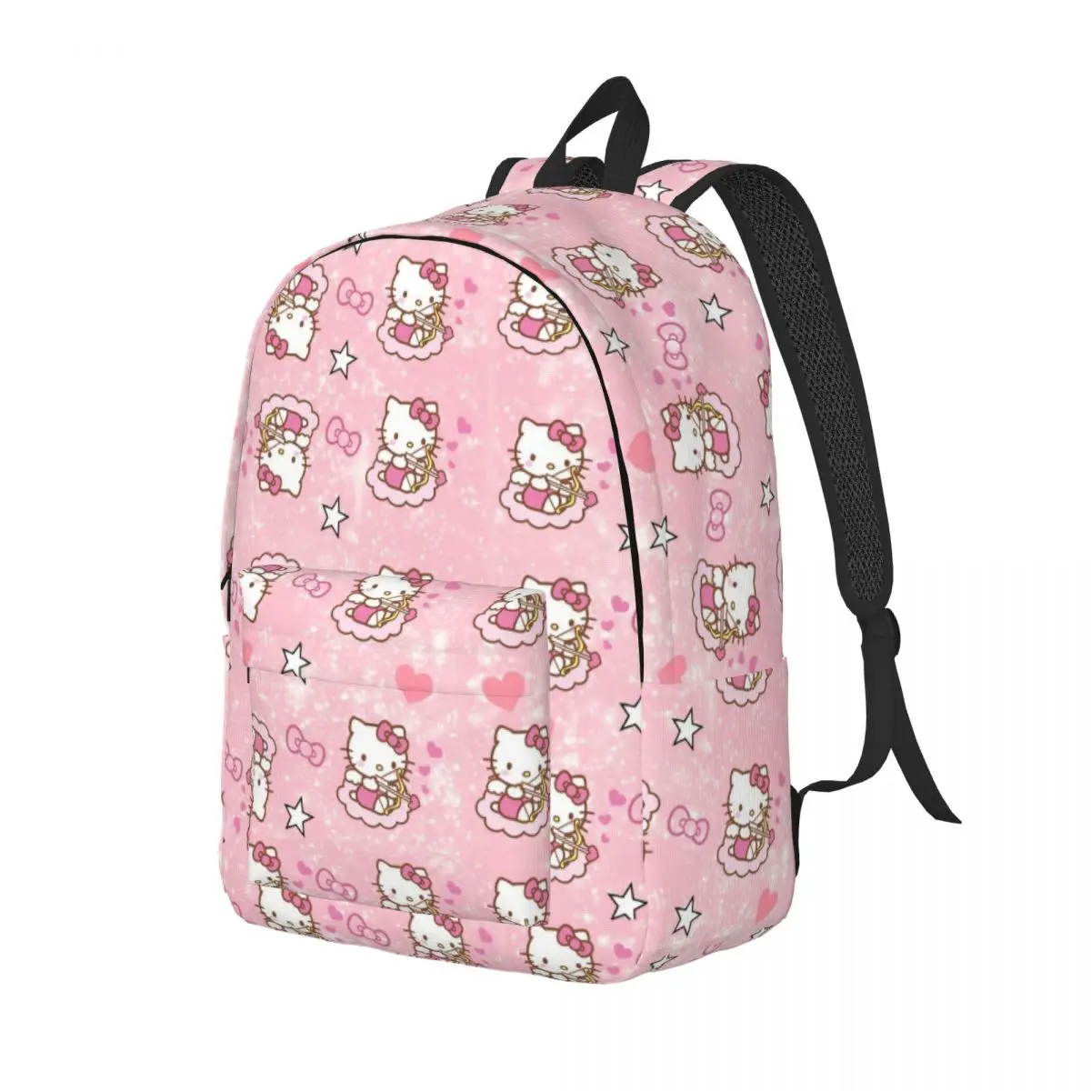 Hello Kitty Pattern for Men Women Student School Book Bags Cute Cartoon Daypack Middle High College Outdoor