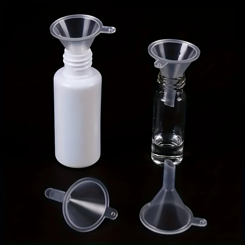 5/10pcs Transparent Plastic Funnel - Mini Liquid Filling Tool for Perfume Essential Oil Crafts Funnel view 2