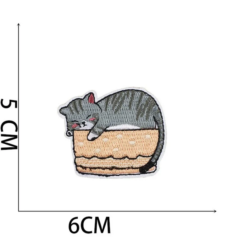 

Cute Lazy Cats Sew Iron on Applique Embroidered Patches for DIY Clothing T-shirt Jeans Hats Bags Dress Shoes Jackets