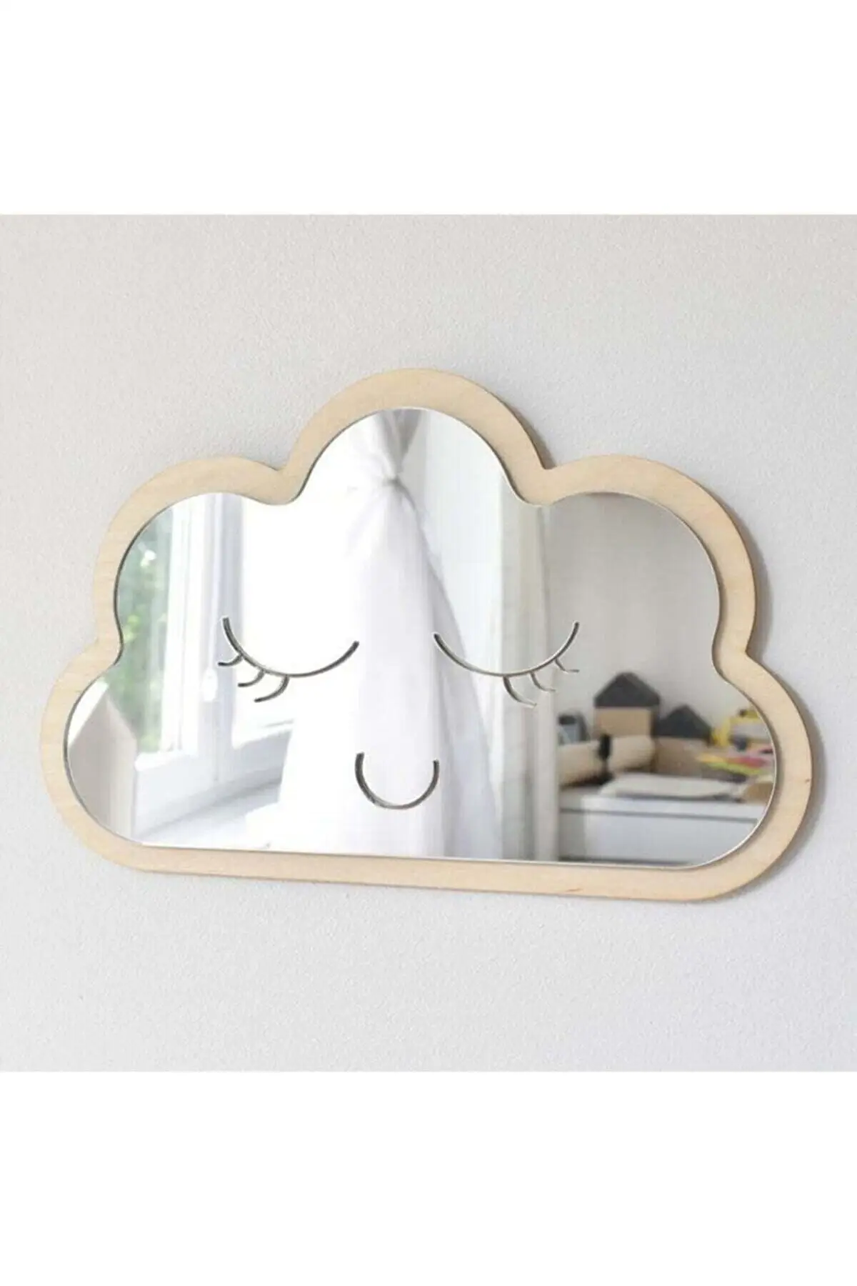 Cloud Star Rabbit Mirror Kids Room Wall Decor Modern Design Decorative Ornament Aesthetic Nursery Children Decoration Boy Girl