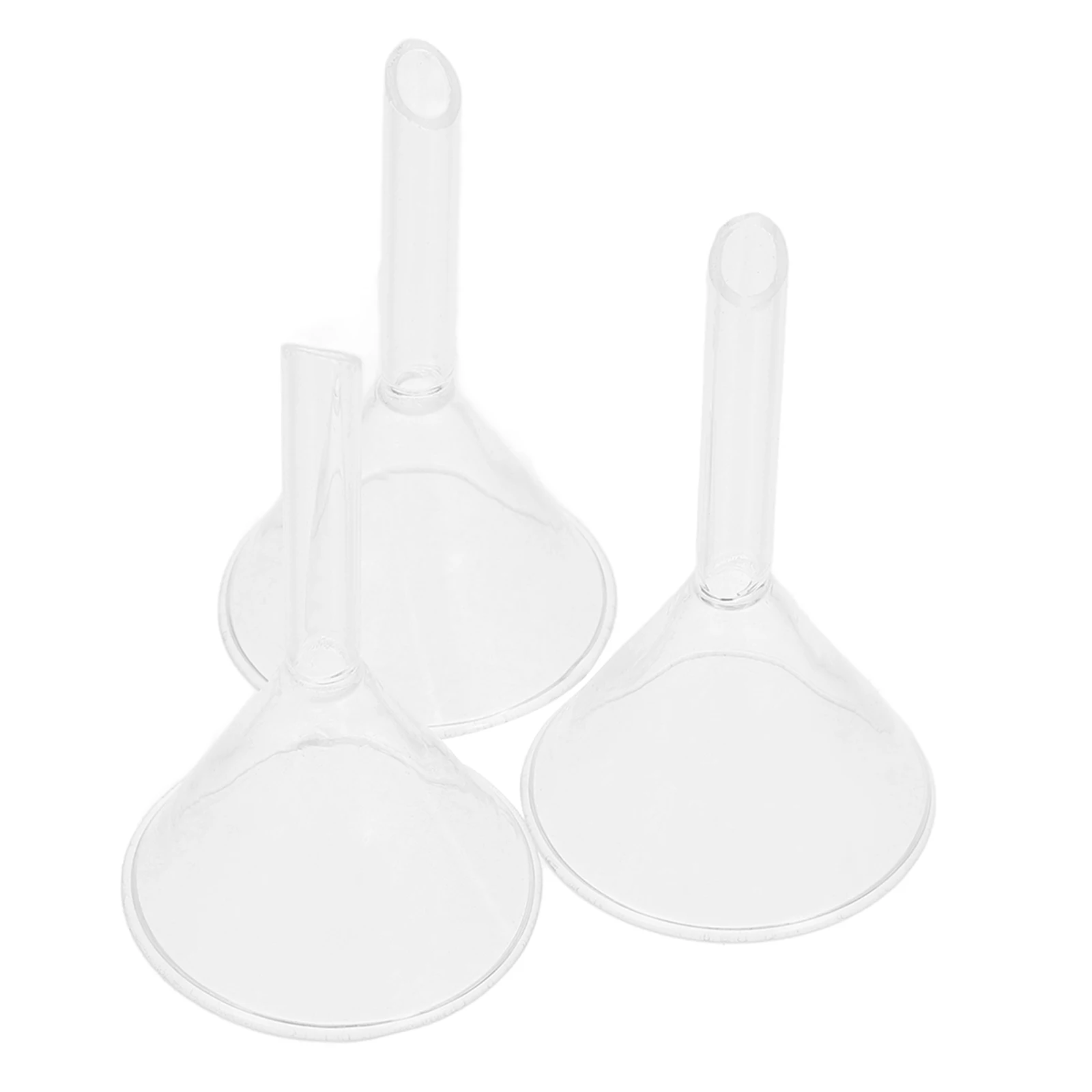 

3Pcs Glass Scientific Filling Funnel 40mm Wide Mouth Laboratory Filter Funnel Durable Clear Lab Glass Funnels Lab Funnels