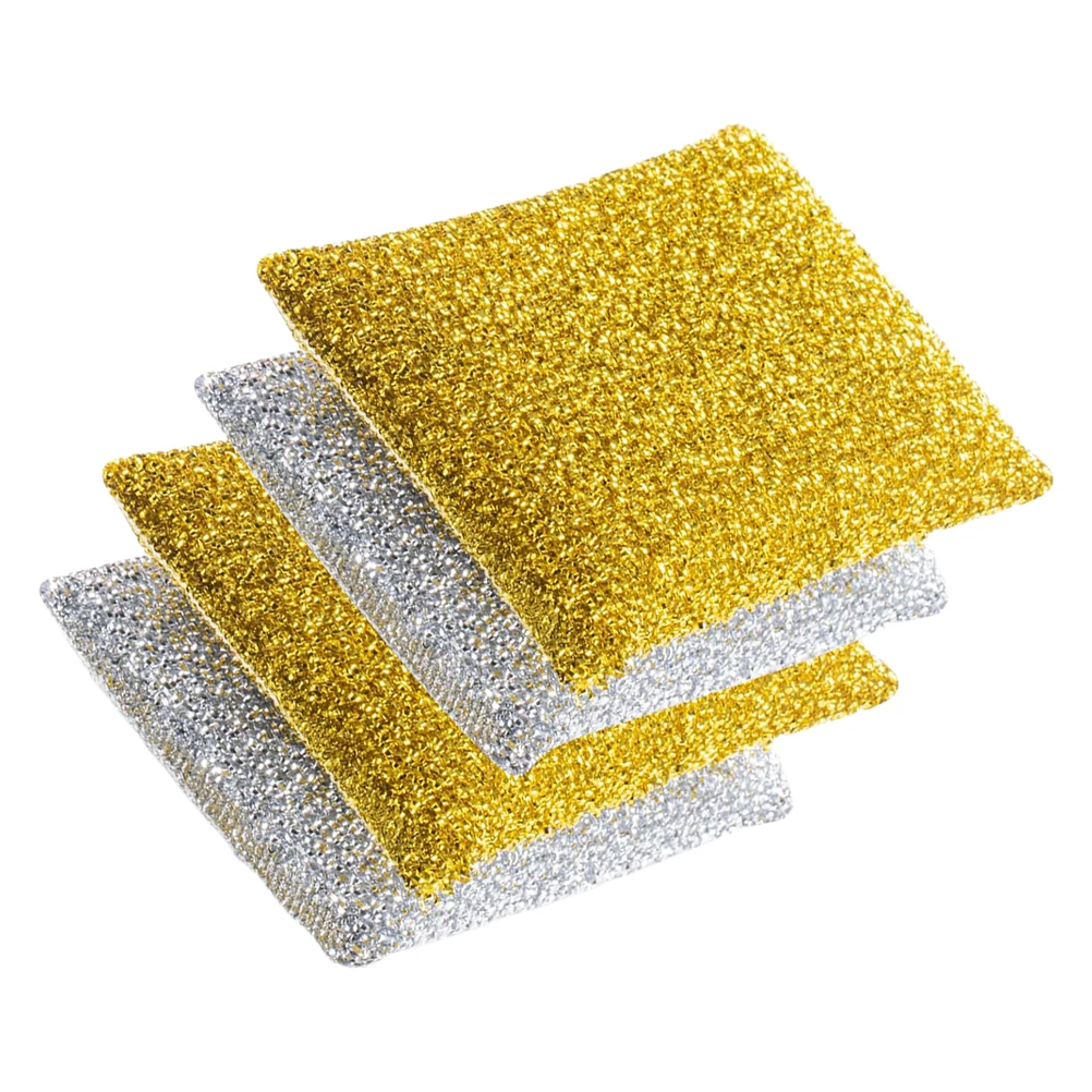 

4 Pcs Sponge Blocks Multi-function Cleaning Sponges Sponges For Cleaning Kitchen Bathroom Accessories Reusable Wok Pad