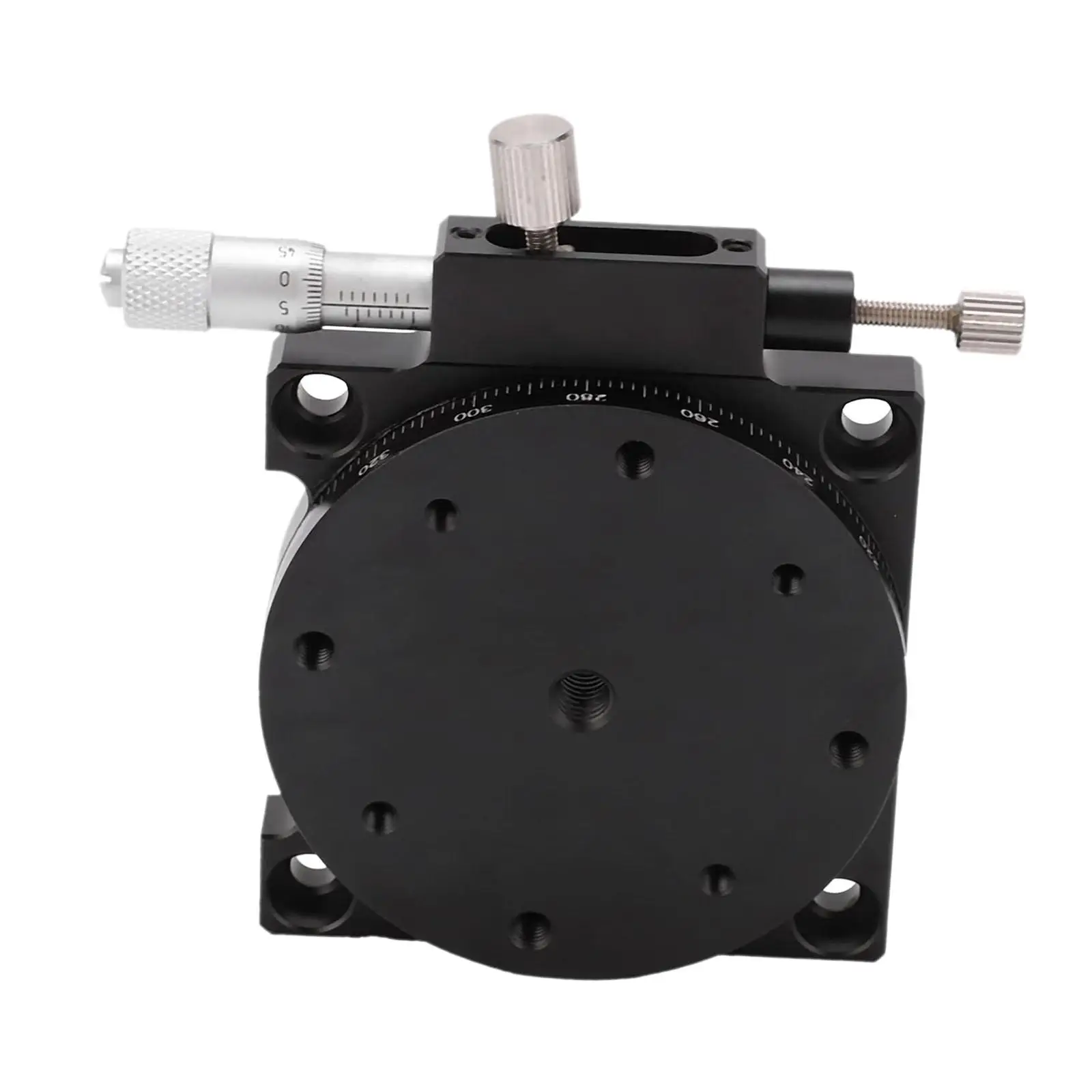 Manual Displacement Platform Lightweight 60mm Rotating Slide Table High Precision Adjuster for Production Machinery