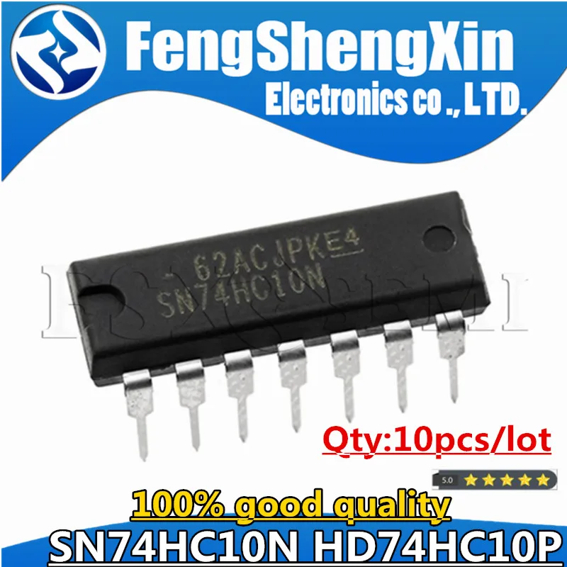 10pcs SN74HC10N DIP-14 74HC10 DIP-14 HD74HC10P SN74HC03N SN74HC11N 74HC03 74HC11 Chips