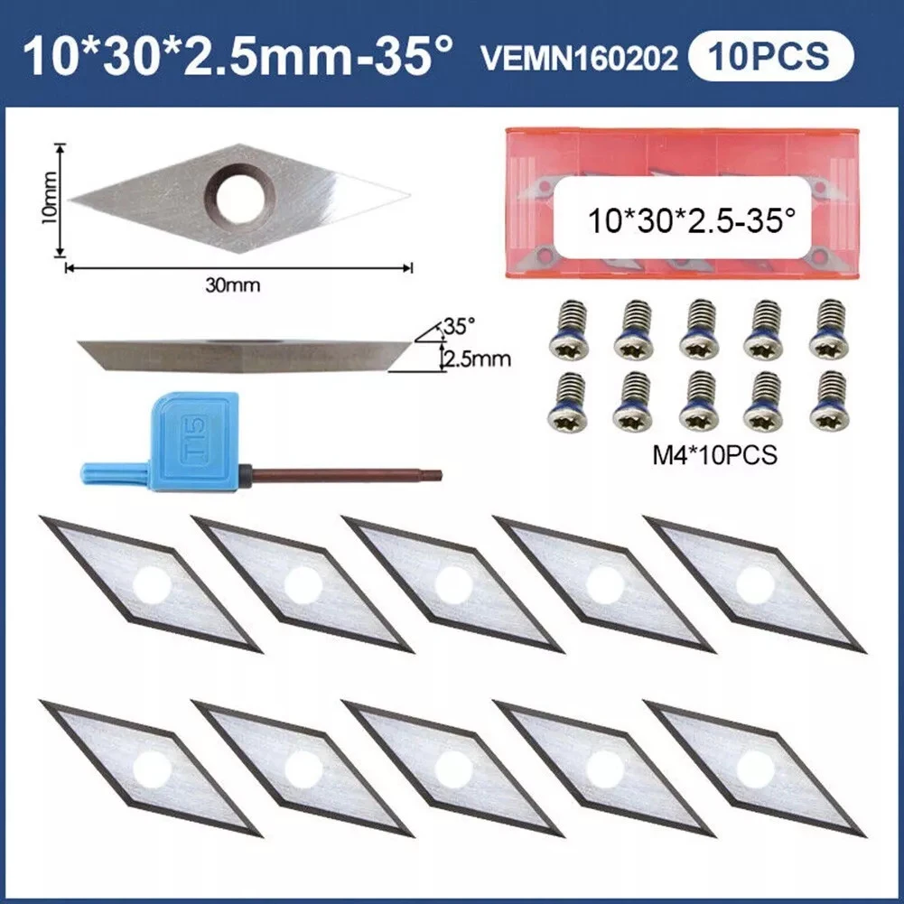 Carbide Cutting Tools Carbide Cutter Inserts Compatible With Popular Bits Convenient Storage Long-term Use For Planing Bits