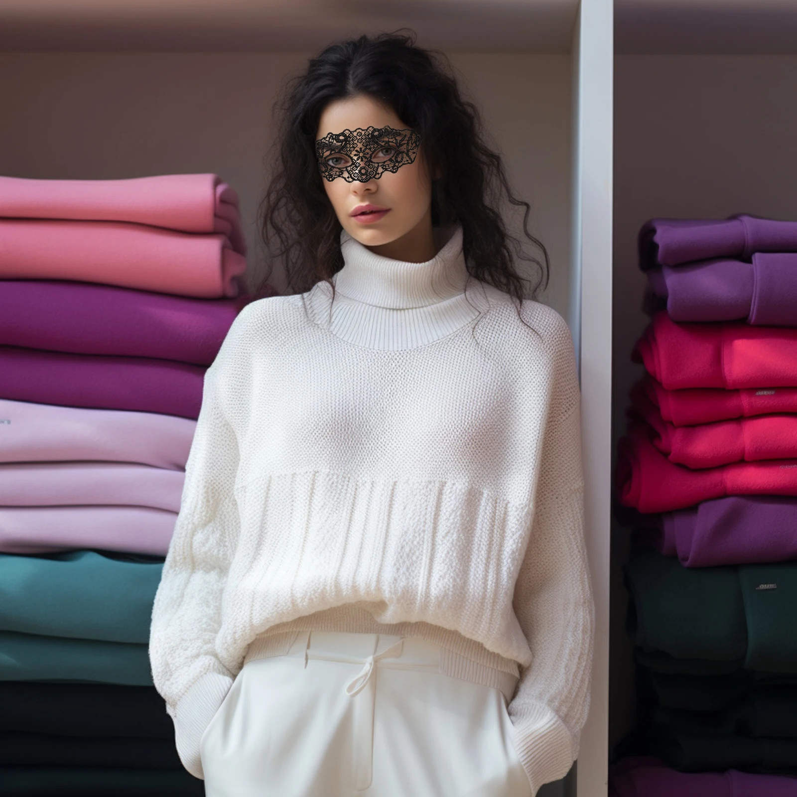 

2Pcs Lace Mask Black Women Masquerade Eye Mask for Prom Party Cosplay Soft Lightweight Fancy Dress Costume Accessory