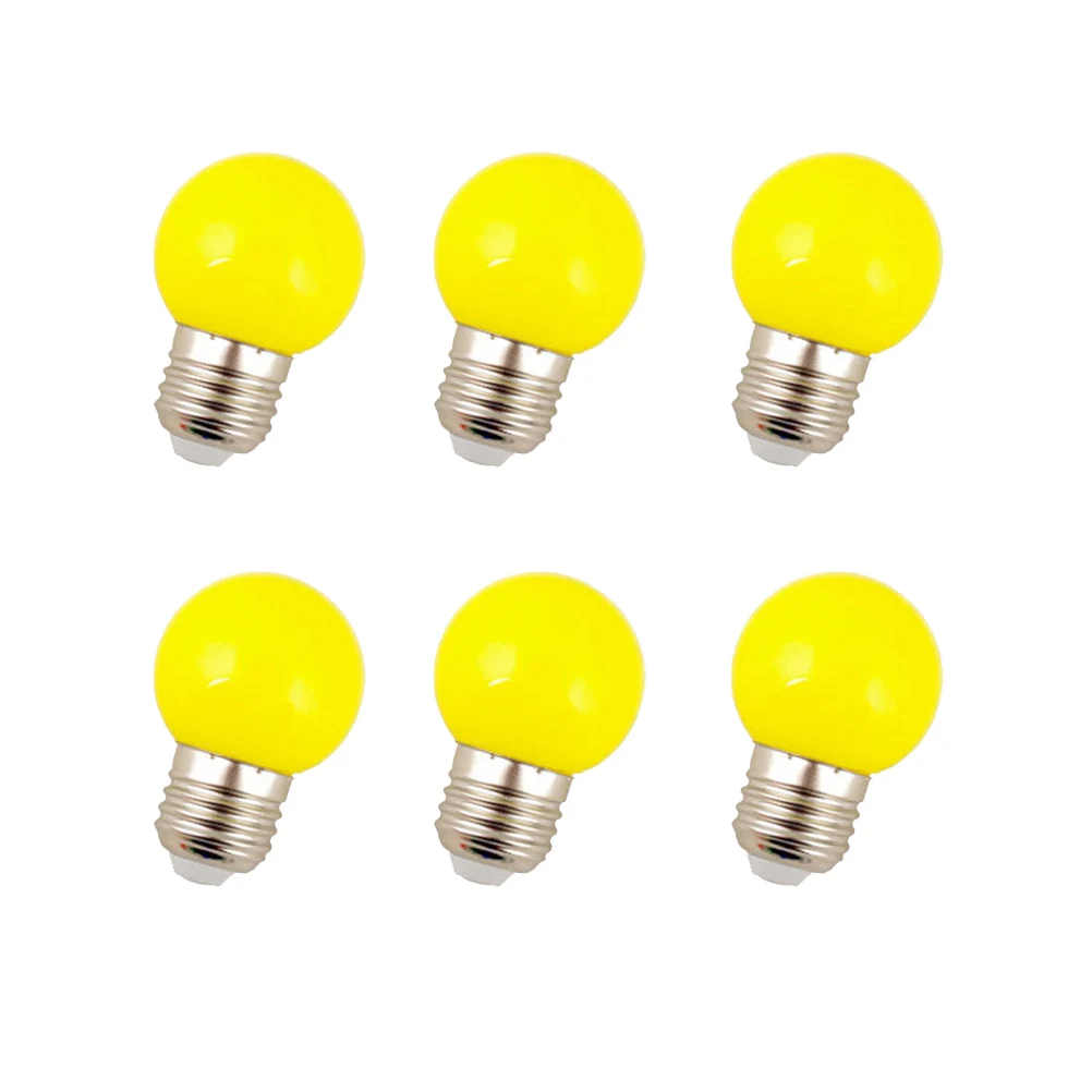 

10 Pcs LED Color Bulbs Bright Festive Atmosphere Christmas Decor Waterproof Lamp E27 Light Bulb Outdoor Garden Patio Yard Hall