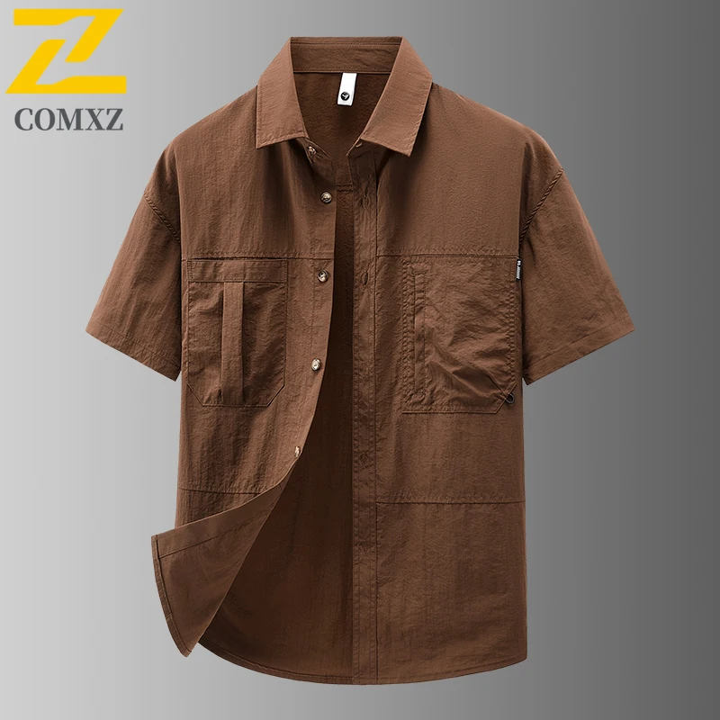 Лето 2025 г., мужская рубашка-карго для рыбалки