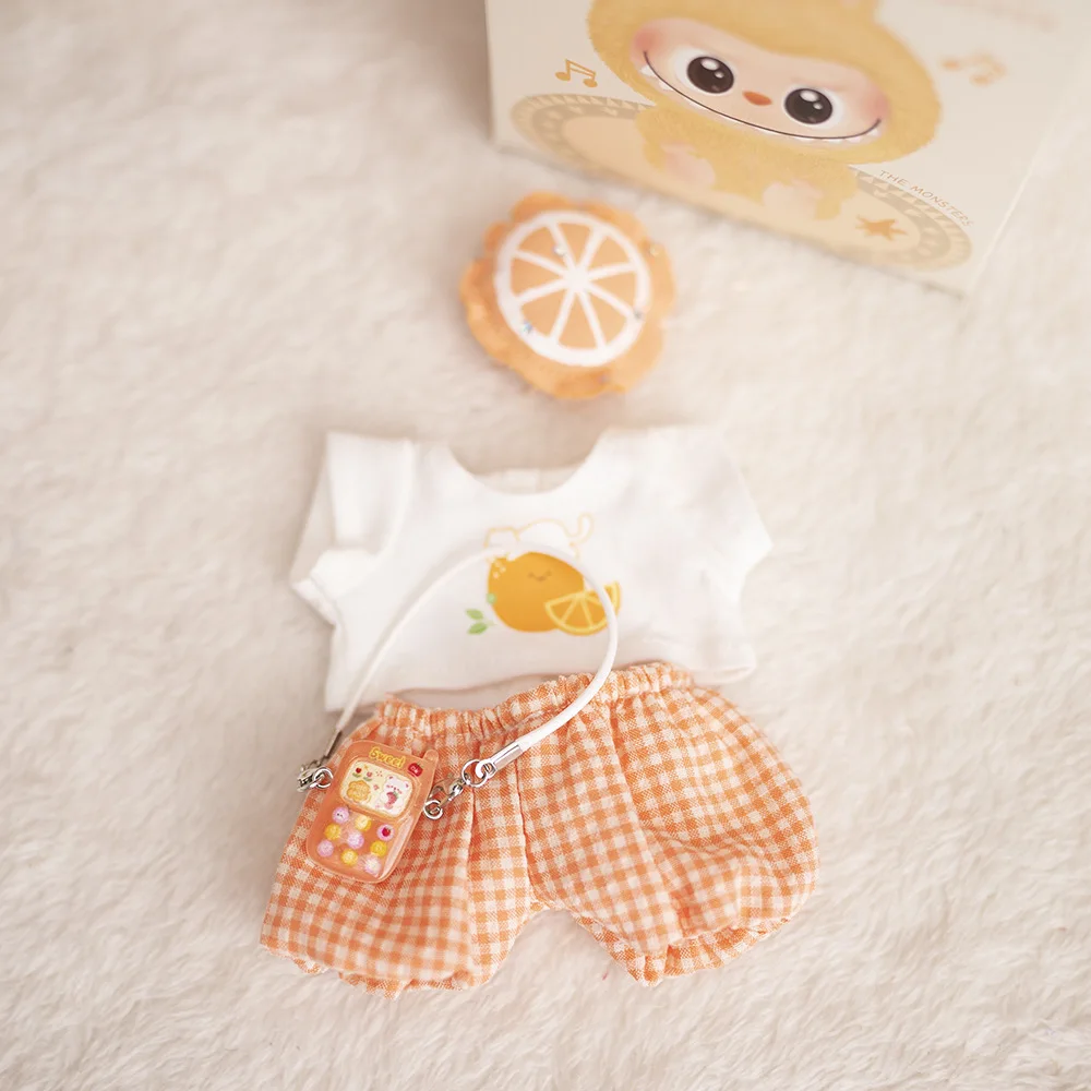 Ubranka dla lalek Labubus 17 cm, codzienna koszulka i spodnie, akcesoria do przebierania lalek, gra w przebieranie się na imprezę, zabawki DIY