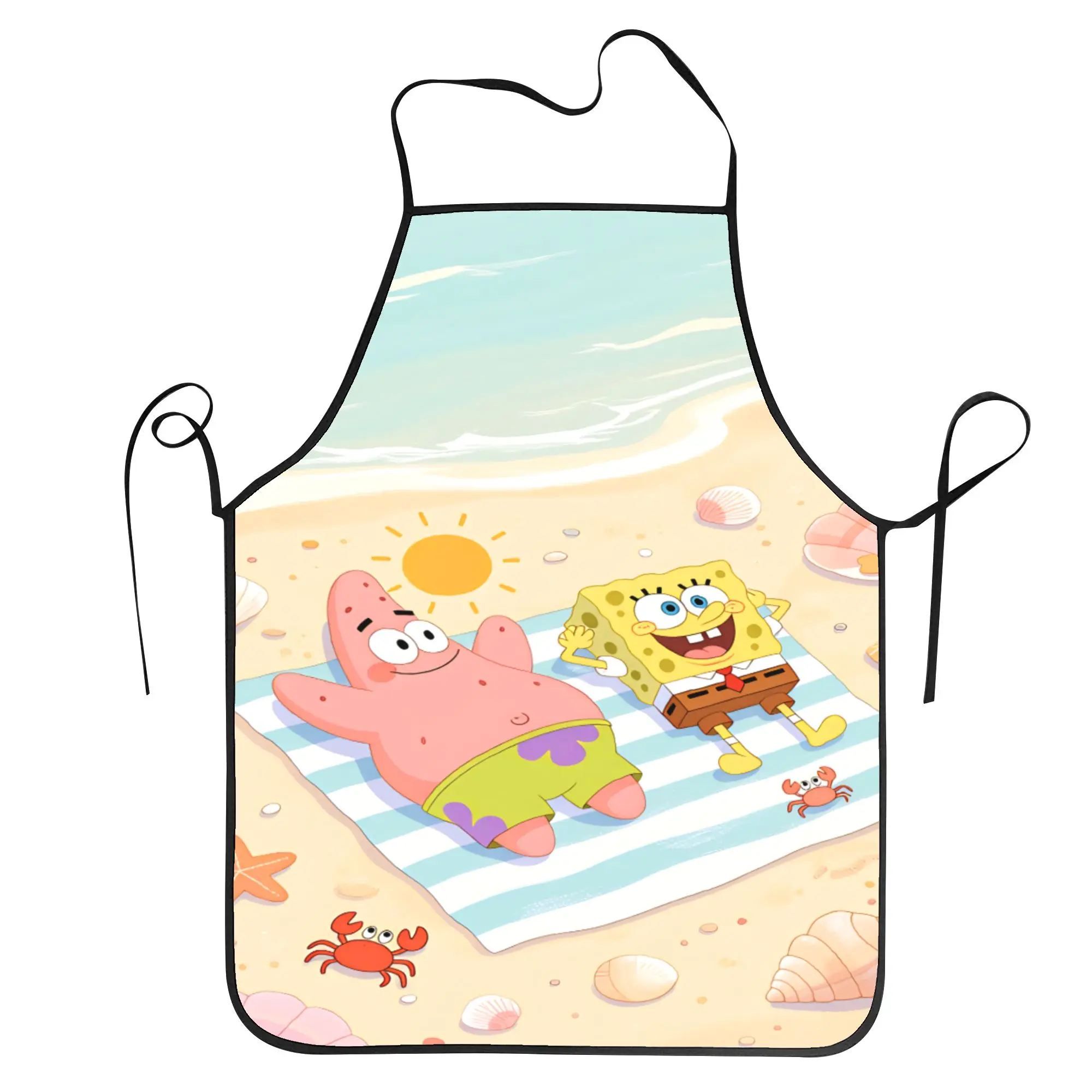 

Фартук S-Spongebobs: модный фартук для дома, парикмахерской, кухни, без карманов