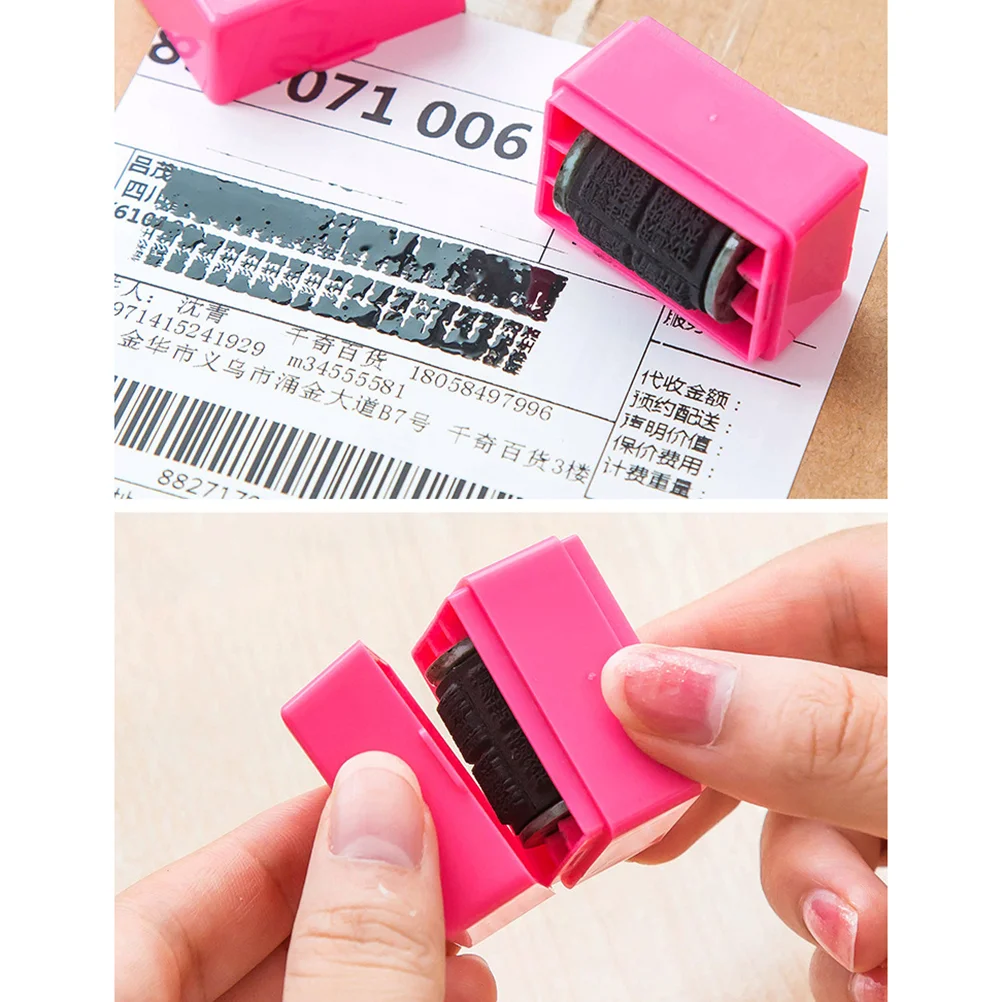 Imagem -04 - Wide Roller Identity Protection Seal For Kids Segurança Messy Code Self Inking Seal Pcs