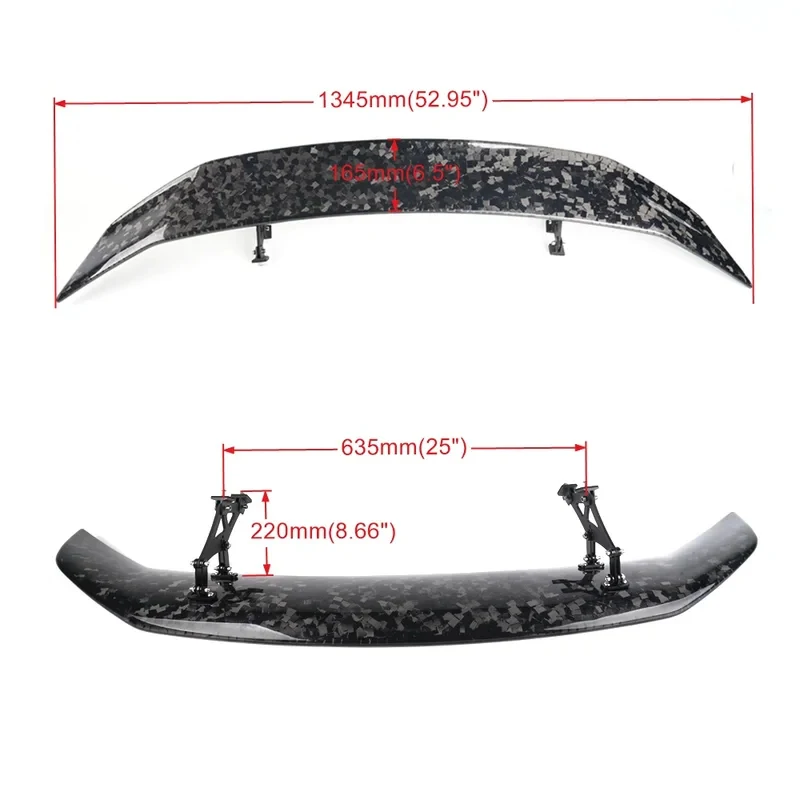 

High Quality Universal GT Style Carbon Fiber Rear Trunk Spoiler Sedan