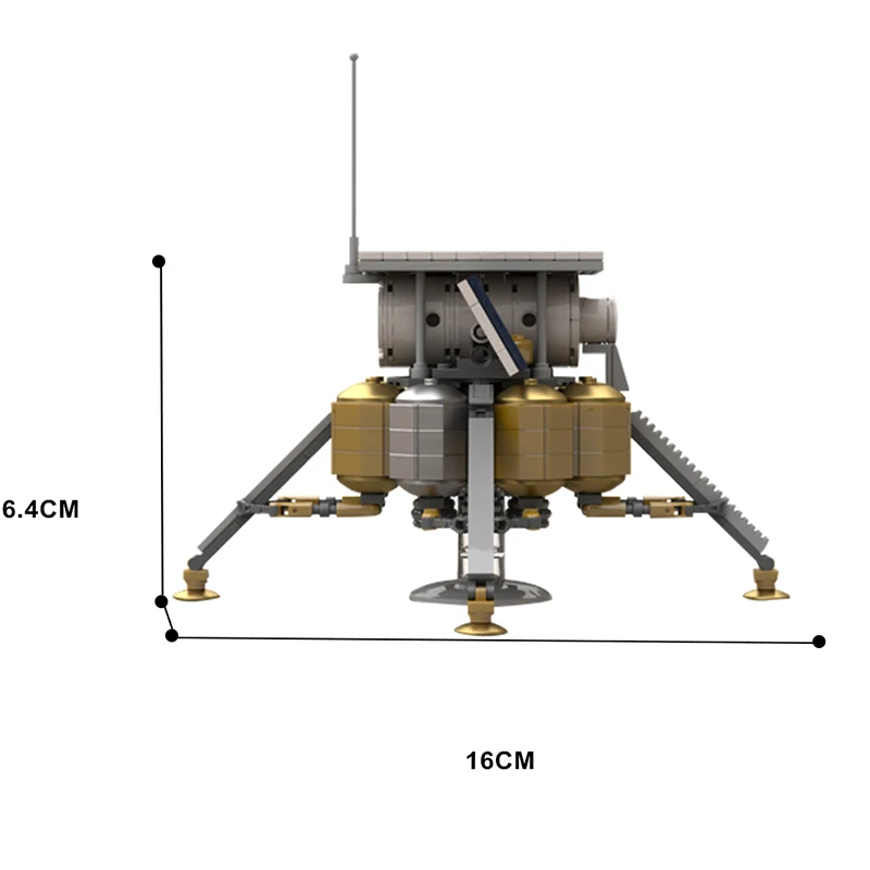 MOC Space Shuttle Launch Center Lunar Lander Outpost Habitat Model Building Blocks Rocket Construction Bricks Construction Toys