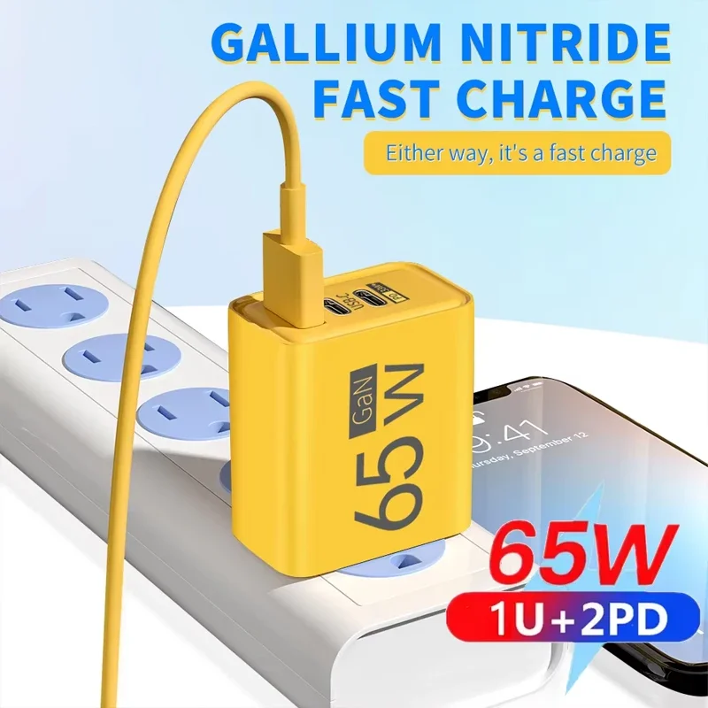 USB USB mobile phone power adapter Type-C fast charging charger PD 65W fast charging charger - Aliexpress Deal