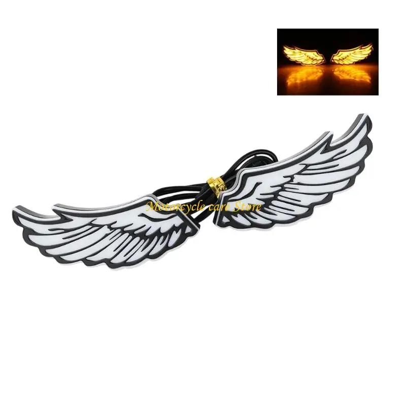 U75F Flat Wing LED Lights for Motorcycle Rear Decorative Styling Pair