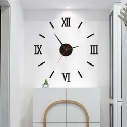 3D lichtgevende wandklok frameloze acryl DIY digitale klok muurstickers stille klok voor woonkamer slaapkamer kantoor muur decor