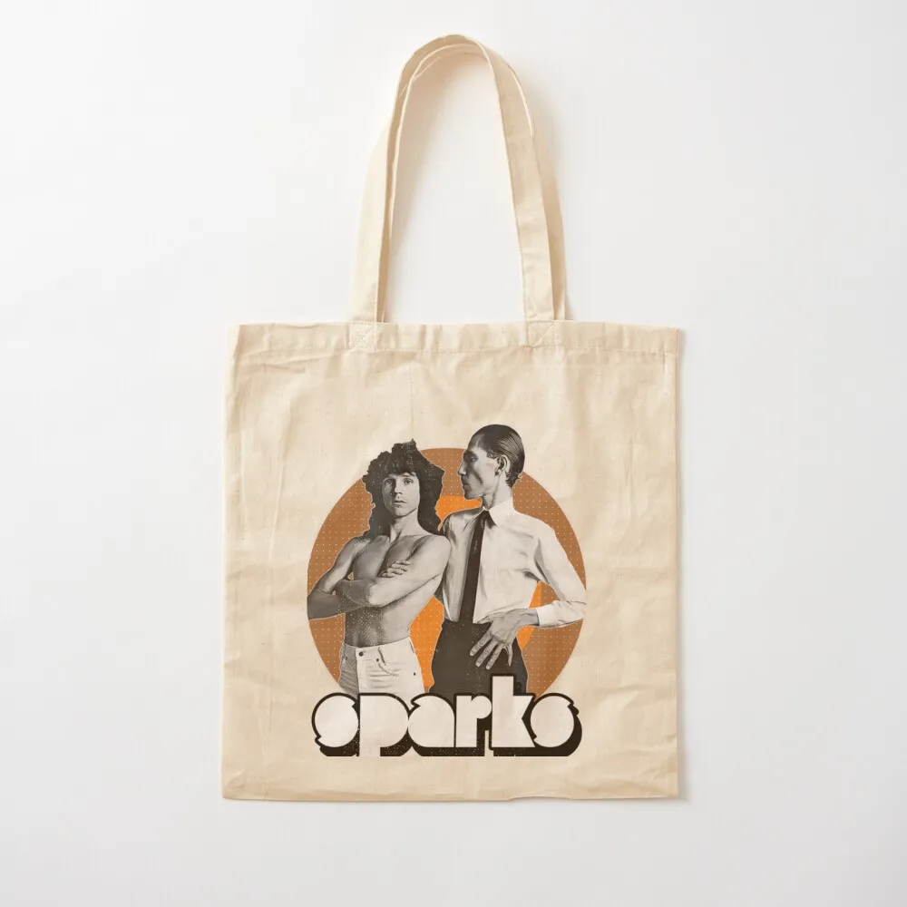 

Retro Sparks Band Synth Tribute Classic T-Shirt Tote Bag bags woman 2025 Gift bags canvas tote bag reusable shopping bag