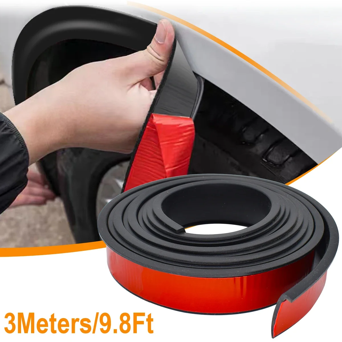 

Универсальная раструбная защита для колес автомобиля, защита для бровей, отделка аром колеса, удлинители арки, устойчивая к царапинам резиновая уплотнительная полоса Amagi