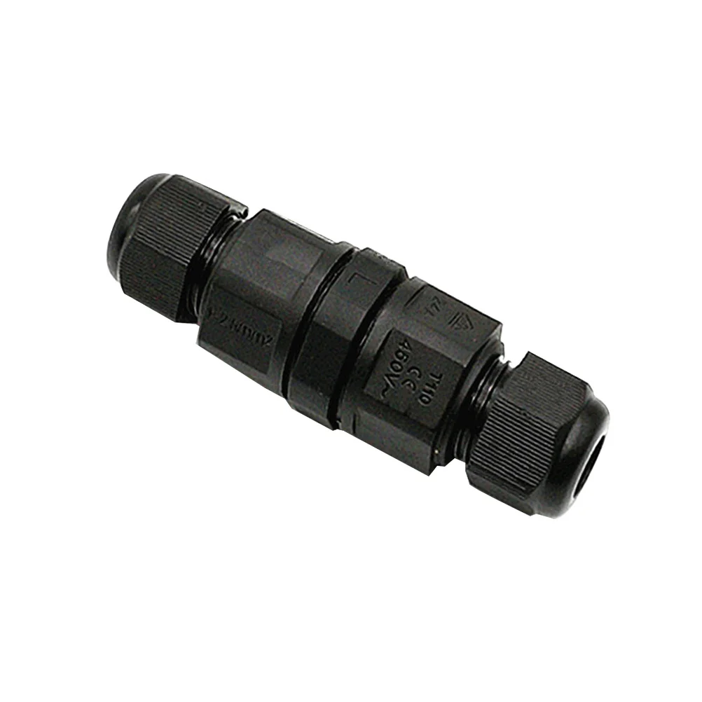 

1Pcs IP68 Waterproof Wire Connector High-Grade Material Electric Cable Junctor Rainproof Power Cable Connector Black