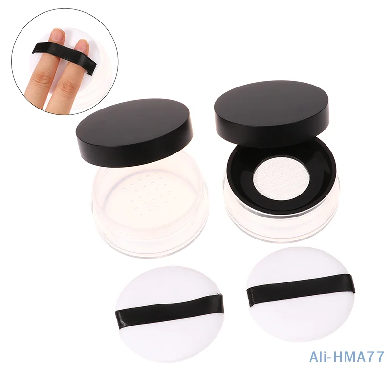 20g leere Luftkissen-Puff box mit Puders chwamm sieb oder tragbarem Make-up-Koffer behälter aus elastischem Netz für loses Pulver