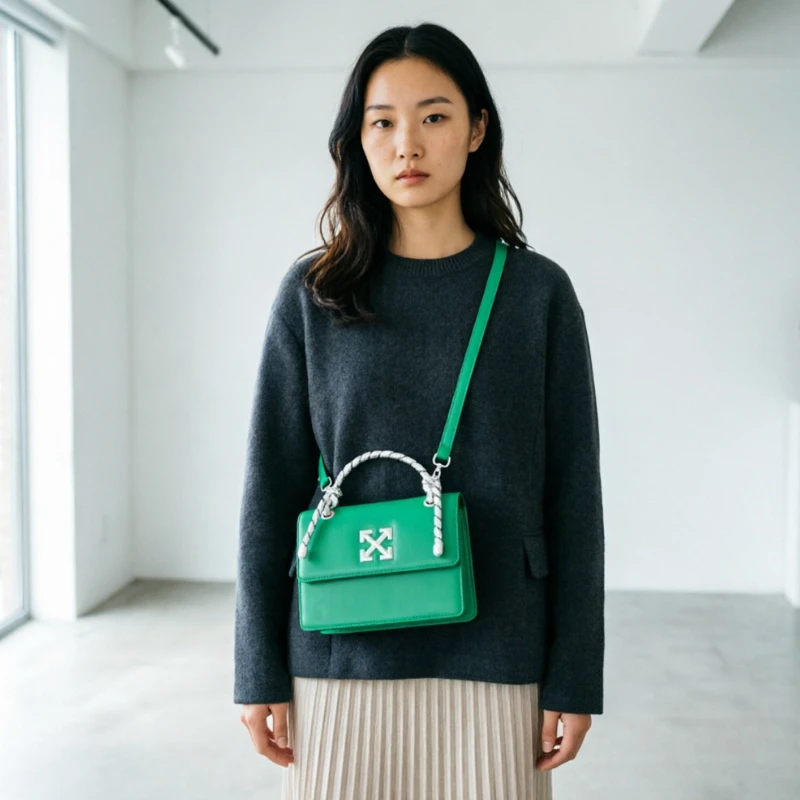 Stylish Leather Shoulder Bag For Women, Classic Messenger Bag For Ladies With Elegant Famous Designer Details