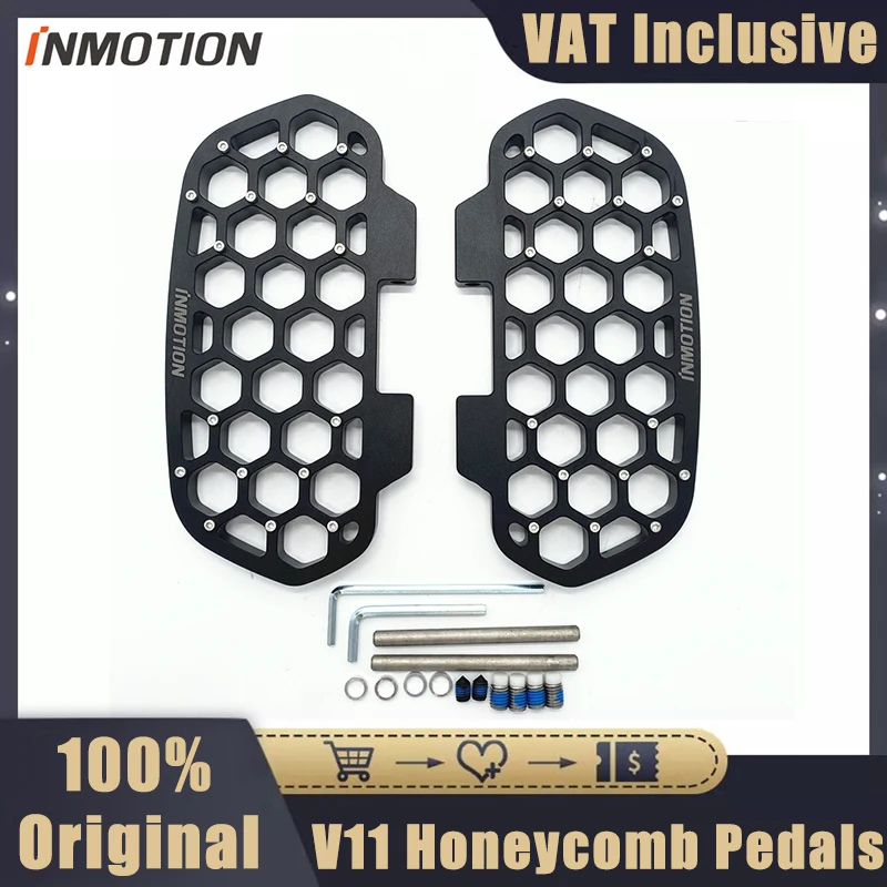 Original INMOTION V11 V12 Unicycle Honeycomb Pedals New Widen Pedal Original Cool Monowheel Accessories