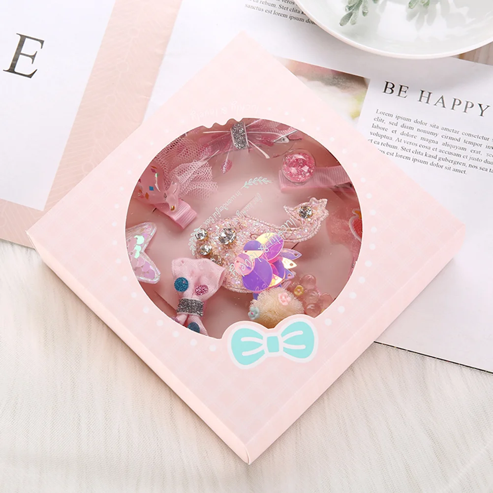 

10 шт., набор детских заколок для волос из металлического сплава, прочный цветочный узор, розовая коробка, заколки для волос для девочек, заколки для волос для маленьких девочек