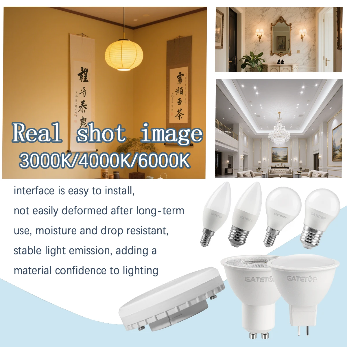 5 حزمة مصباح LED صغير مصباح 5 واط GU10 MR16 C37 G45 GX53 لمبات AC110V AC220V هايت التجويف CRI E27 E14 قاعدة للمنزل ديريك دراسة ضوء #6