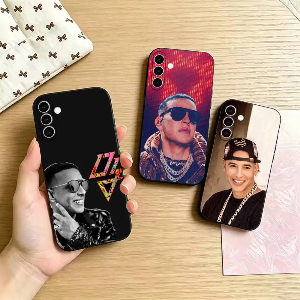 Reggaeton Singer Shockproof Black Case, Compatible with Samsung Galaxy A02S,A12-A52,A21S,A31,A41,A51,A71-A73,A30S