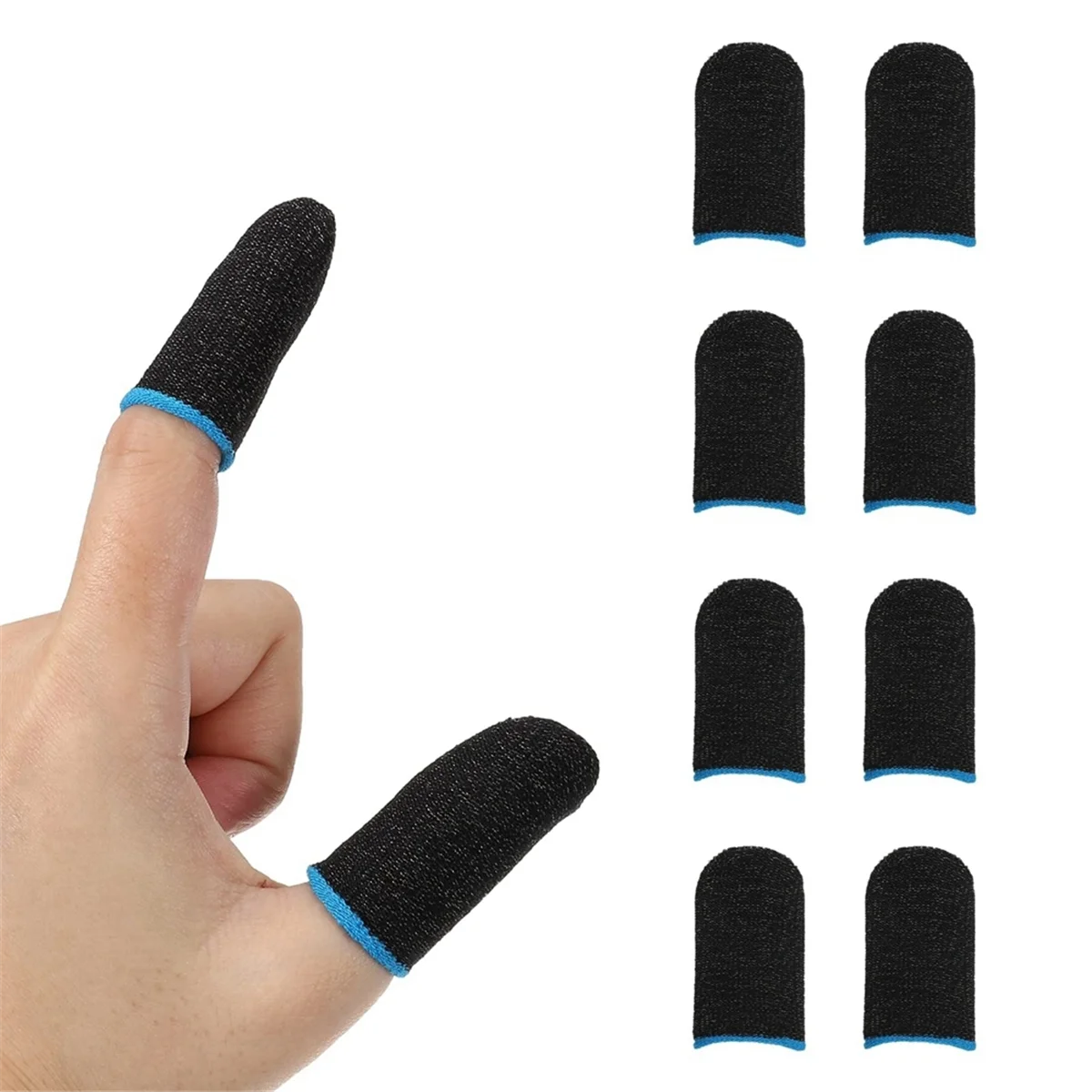 

A43M 500Pcs Ventilate Game Controller Finger Cover Sweat Proof Gaming Thumb Sleeve Finger Thumb Sleeve Gloves for Game