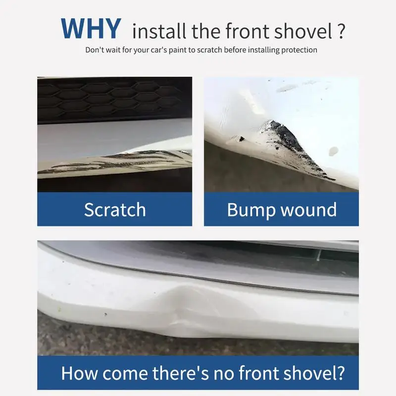 Car Front Bumper Lip Splitter Adjustable Front Bumper Body Kit For Car Front Bumper Lip Body Kit Spoiler Easy Installation
