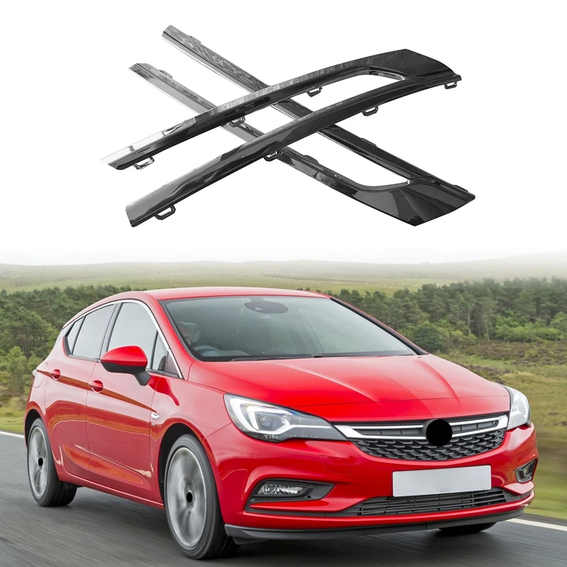 For Opel Vauxhall Astra 2015-2020 Chrome Upper Front Center Grille Grill Moulding Strips Cover Trim Replacement