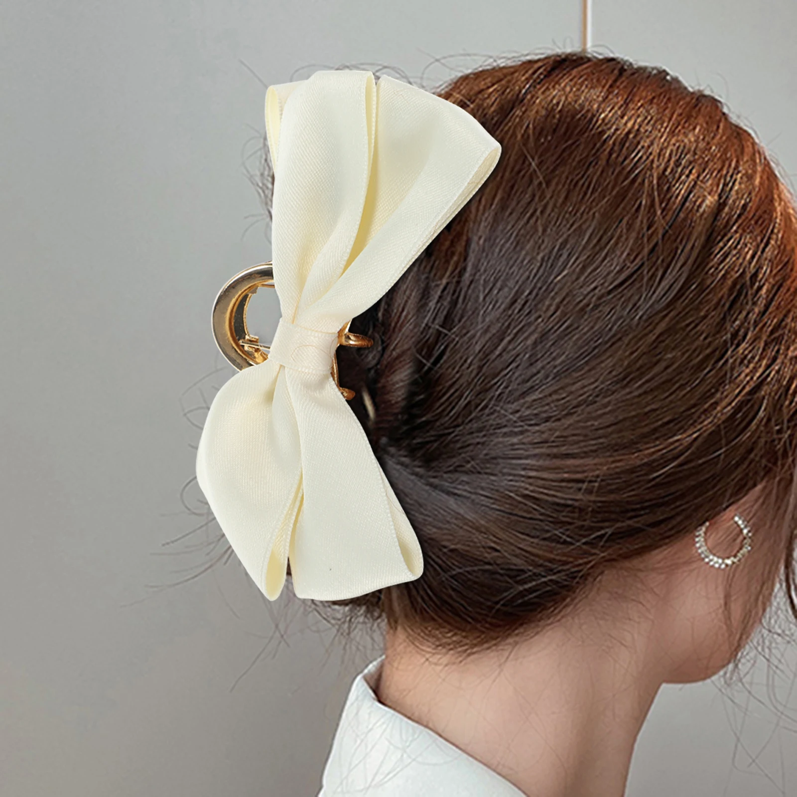 

2pcs Bow Hair Claw Clips Large Styling Tools For Women Thin Thick Hair Girls Accessories Elegant Secure Hold Party Office Use