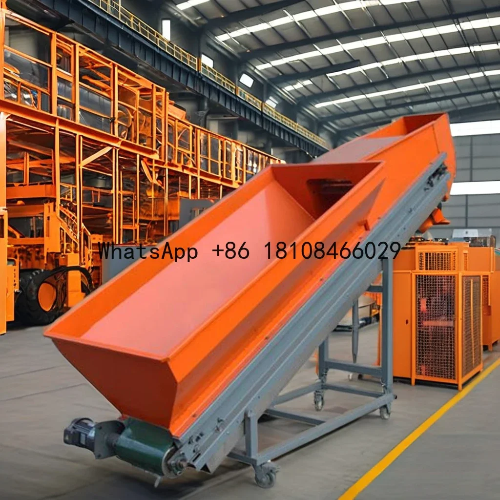 Fully Automatic Waste Plastic Material Feeder Plastic Belt Grain Conveyor