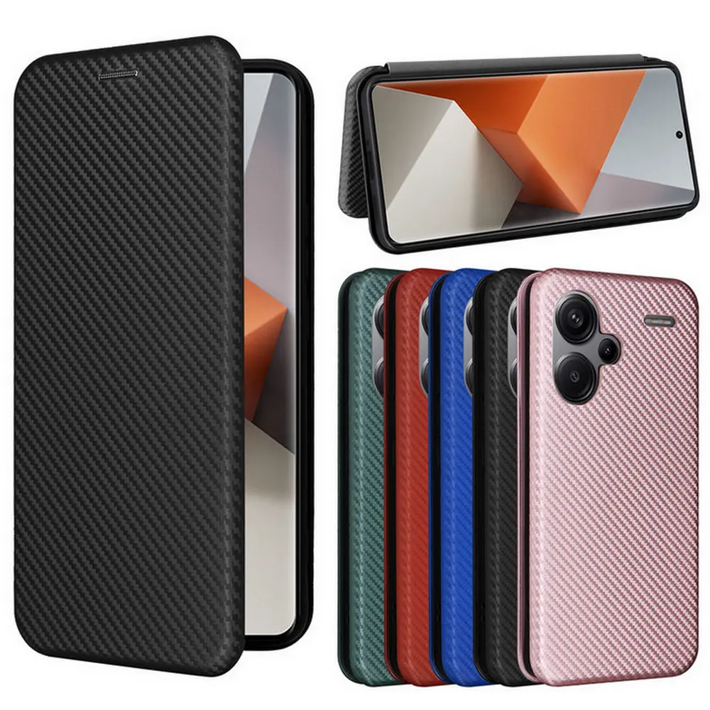 For Redmi Note 13 Pro 5G 4G Magnetic Leather Flip Book Case For Xiaomi Redmi Note 13 Pro Plus 12 Turbo 12S Etui Note12 Pro Cover