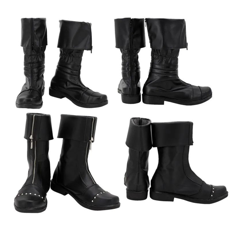 Spel Fantasy Wolk Strijd Cosplay Schoenen Laarzen Mannen Vrouwen Kostuum Accessoires Halloween Kostuums Accessoires Op Maat Gemaakt