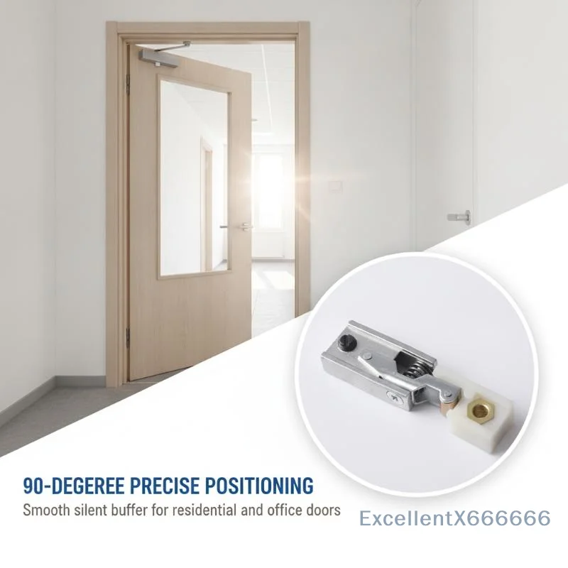 PHFU Concealed Door Closer Premium Nylon Hook Long Lasting Hidden Door Stopper for Home Commercial Application