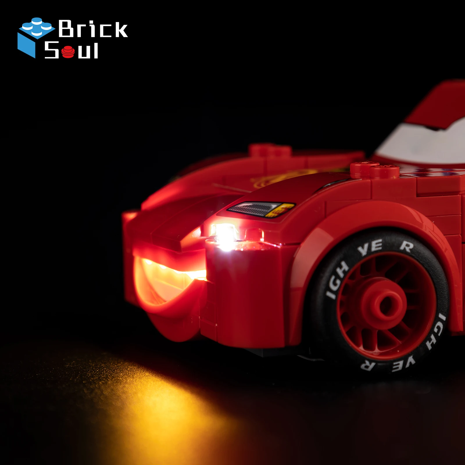 Kit luce a led per Lego Lightning Mcqueen 77255 Modello Giocattoli fai da te Set Blocchi di costruzione non inclusi