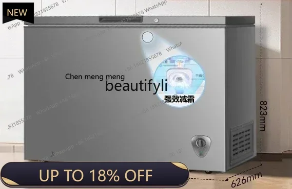 Z189   Low Frost Large Capacity Freezer Household Commercial Refrigeration Freezer Conversion Freezer