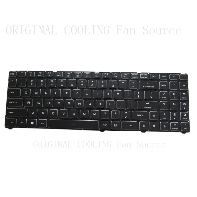 R+  Laptop Backlit Keyboard For Maingear Vector 2 English US Black No Frame New