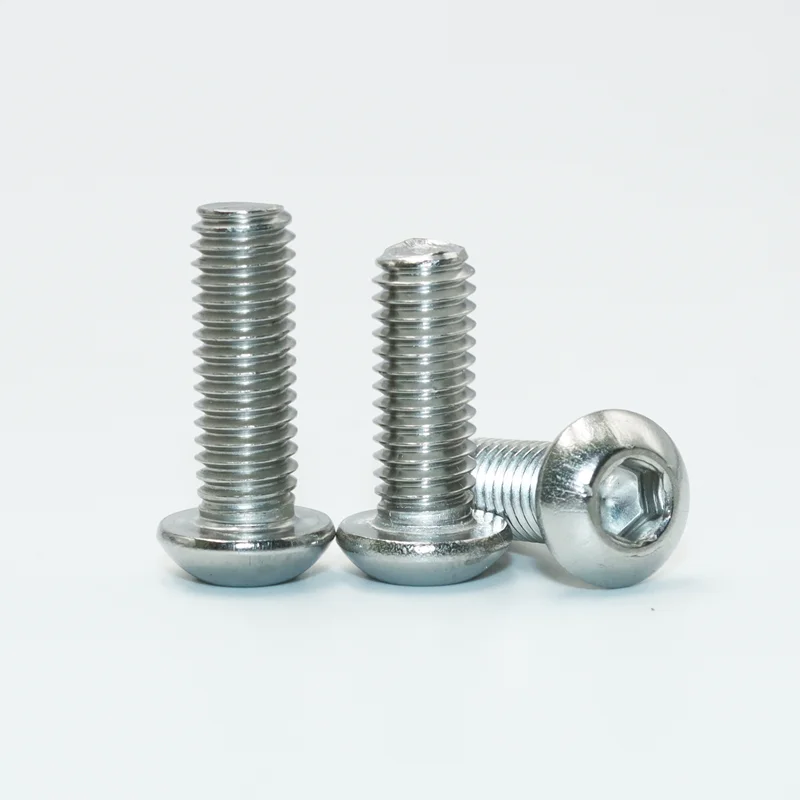 M2 m3 m4 m5 m6 m8 m10 a2 304 Edelstahl Sechs kant Innen sechs kant Innen sechs kant schraube Schraube runde Flach kopfs ch rauben Kit iso7380 – Detail 3
