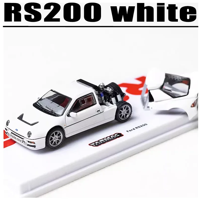 

Tarmac Works 1/64 RS200 Игрушечный автомобиль из белого сплава, литая под давлением металлическая модель, подарки