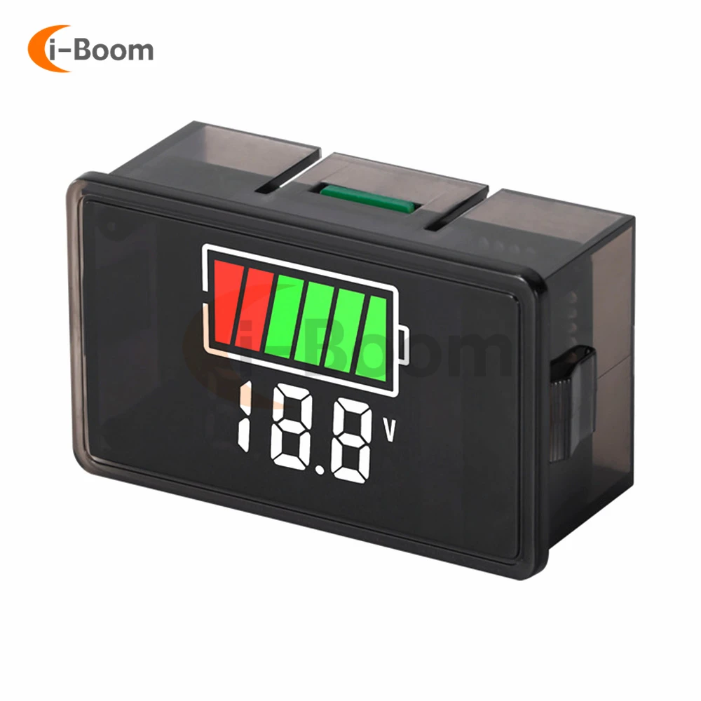 DC 8-100V Car Battery Charge Level Indicator 12V 24V 36V USB Lithium Battery Capacity Meter Tester Display LED Tester Voltmeter